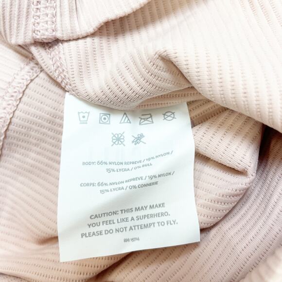 NoBull Women’s Light Pink Ribbed Halter Tank Top Racerback Activewear Size XS - Picture 6 of 6